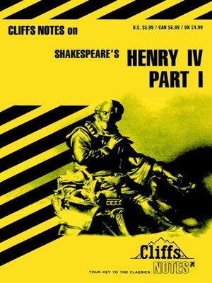 cover image of CliffsNotes on Shakespeare's King Henry IV